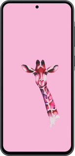 Силиконовый чехол Розовая жирафа для Samsung Galaxy A36 - 4441u-3836 изображение 