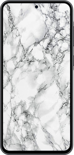 Силиконовый чехол Мрамор белый для Samsung Galaxy A36 - 4480u-3836 изображение 