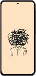 Силиконовый чехол Мысли для Samsung Galaxy A36 - 4568u-3836 изображение 