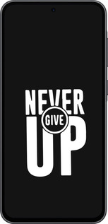 Силиконовый чехол Никогда не сдавайся для Samsung Galaxy A36 - 4572u-3836 изображение 
