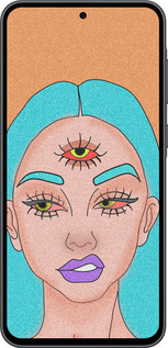 Силиконовый чехол Девушка рисунок для Samsung Galaxy A36 - 4576u-3836 изображение 