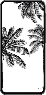 Силиконовый чехол Пальмы1 для Samsung Galaxy A36 - 4634u-3836 изображение 