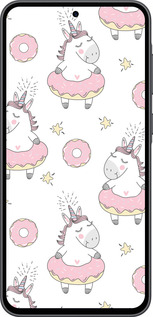Силиконовый чехол Единорожки для Samsung Galaxy A36 - 4659u-3836 изображение 