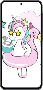 Силиконовый чехол Crown Unicorn для Samsung Galaxy A36 - 4660u-3836 изображение 