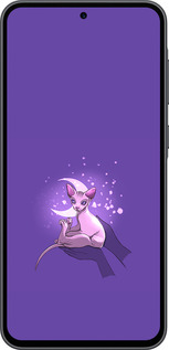 Силиконовый чехол Кот2 для Samsung Galaxy A36 - 4676u-3836 изображение 