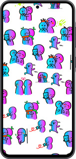 Силиконовый чехол Эмоции для Samsung Galaxy A36 - 4736u-3836 изображение 