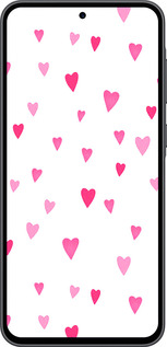 Силіконовий чехол Сердечка 2 для Samsung Galaxy A36 - 4763u-3836 изображение 