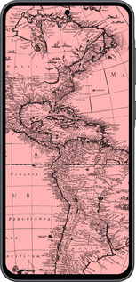 Силиконовый чехол Карта для Samsung Galaxy A36 - 4794u-3836 изображение 