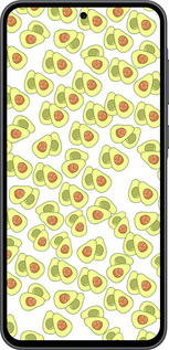 Силиконовый чехол Весёлые авокадо для Samsung Galaxy A36 - 4799u-3836 изображение 