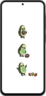 Силіконовий чехол Авокадо 1 для Samsung Galaxy A36 - 4857u-3836 изображение 