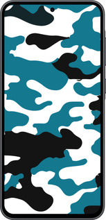Силиконовый чехол Камуфляж прозрачный фон для Samsung Galaxy A36 - 4877u-3836 изображение 