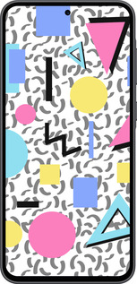 Силиконовый чехол Color shapes для Samsung Galaxy A36 - 4893u-3836 изображение 