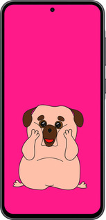 Силіконовий чехол Веселий мопс для Samsung Galaxy A36 - 4908u-3836 изображение 