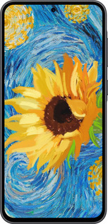 Силіконовий чехол Квіти жовто-блакитні  для Samsung Galaxy A36 - 5308u-3836 изображение 