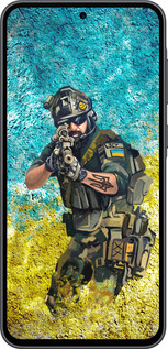 Силиконовый чехол Воин ЗСУ для Samsung Galaxy A36 - 5311u-3836 изображение 