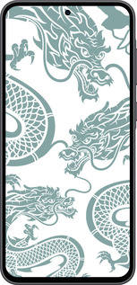 Силиконовый чехол Дракон для Samsung Galaxy A36 - 5476u-3836 изображение 