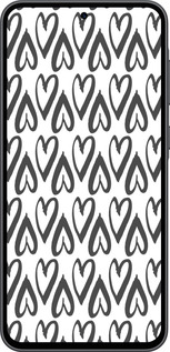 Силіконовий чехол Серця v2 для Samsung Galaxy A36 - 5497u-3836 изображение 