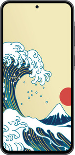 Силиконовый чехол Японские волны для Samsung Galaxy A36 - 5533u-3836 изображение 