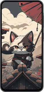 Силіконовий чехол Японія - кіт на даху для Samsung Galaxy A36 - 5582u-3836 изображение 