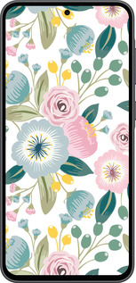 Силиконовый чехол Цветочные обои v2 для Samsung Galaxy A36 - 5602u-3836 изображение 