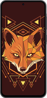 Силиконовый чехол Лиса геометрия для Samsung Galaxy A36 - 5607u-3836 изображение 