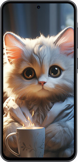 Силиконовый чехол White cat для Samsung Galaxy A36 - 5646u-3836 изображение 