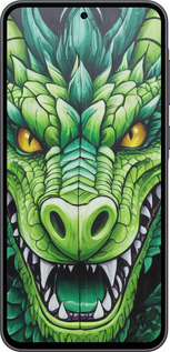 Силиконовый чехол Зелёный дракон для Samsung Galaxy A36 - 5816u-3836 изображение 