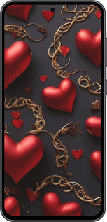 Силіконовий чехол Сердечки для Samsung Galaxy A36 - 5831u-3836 изображение 