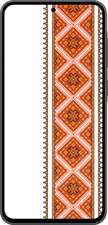 Силиконовый чехол Вышиванка 25 для Samsung Galaxy A36 - 593u-3836 изображение 