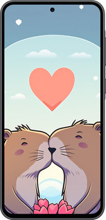 Силиконовый чехол Капибара любовь для Samsung Galaxy A36 - 6027u-3836 изображение 