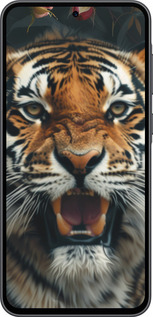 Силиконовый чехол Тигровое величие для Samsung Galaxy A36 - 6080u-3836 изображение 