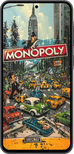 Силиконовый чехол Городской драйв Monopoly для Samsung Galaxy A36 - 6088u-3836 изображение 