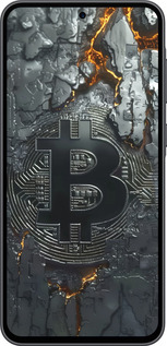 Силиконовый чехол Раскаленный биткойн для Samsung Galaxy A36 - 6091u-3836 изображение 