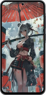 Силиконовый чехол Гейша-воин для Samsung Galaxy A36 - 6124u-3836 изображение 