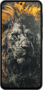 Силіконовий чехол Лев у золотих фарбах для Samsung Galaxy A36 - 6155u-3836 изображение 