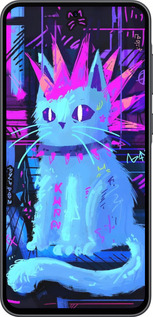 Силіконовий чехол Кіт панк для Samsung Galaxy A36 - 6311u-3836 изображение 