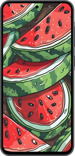Силиконовый чехол Арбуз для Samsung Galaxy A36 - 6315u-3836 изображение 