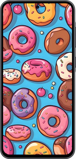 Силиконовый чехол Пончики для Samsung Galaxy A36 - 6318u-3836 изображение 