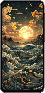 Силиконовый чехол Арт волны для Samsung Galaxy A36 - 6332u-3836 изображение 