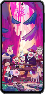 Силиконовый чехол Гравити Фолз для Samsung Galaxy A36 - 6365u-3836 изображение 
