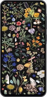 Силиконовый чехол С цветами для Samsung Galaxy A36 - 6422u-3836 изображение 