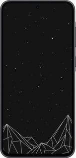 Силиконовый чехол Черно белые абстрактные горы для Samsung Galaxy A36 - 6437u-3836 изображение 