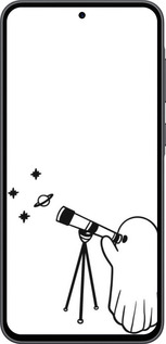 Силиконовый чехол Привидение астроном для Samsung Galaxy A36 - 6444u-3836 изображение 