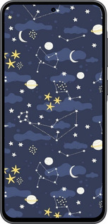 Силіконовий чехол Астрономічний візерунок для Samsung Galaxy A36 - 6446u-3836 изображение 