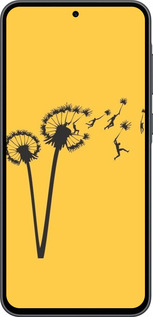 Силиконовый чехол Минимализм одуванчики для Samsung Galaxy A36 - 6449u-3836 изображение 