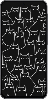 Силиконовый чехол С изображением кошек для Samsung Galaxy A36 - 6470u-3836 изображение 