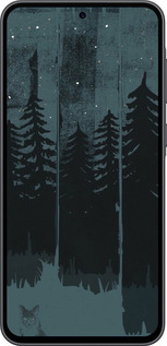 Силиконовый чехол Лиса и ночной лес для Samsung Galaxy A36 - 6481u-3836 изображение 