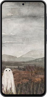 Силиконовый чехол Одинокий призрак на фоне гор для Samsung Galaxy A36 - 6486u-3836 изображение 