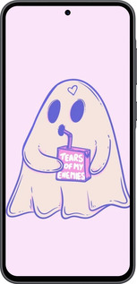 Силиконовый чехол Милый призрак для Samsung Galaxy A36 - 6507u-3836 изображение 