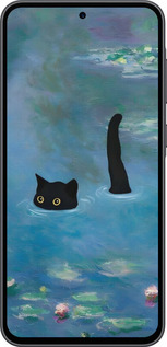 Силиконовый чехол С изображением кота и водяной лилии Monet для Samsung Galaxy A36 - 6519u-3836 изображение 